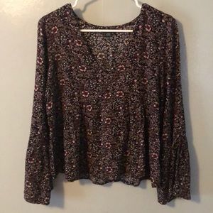 american eagle floral long sleeve